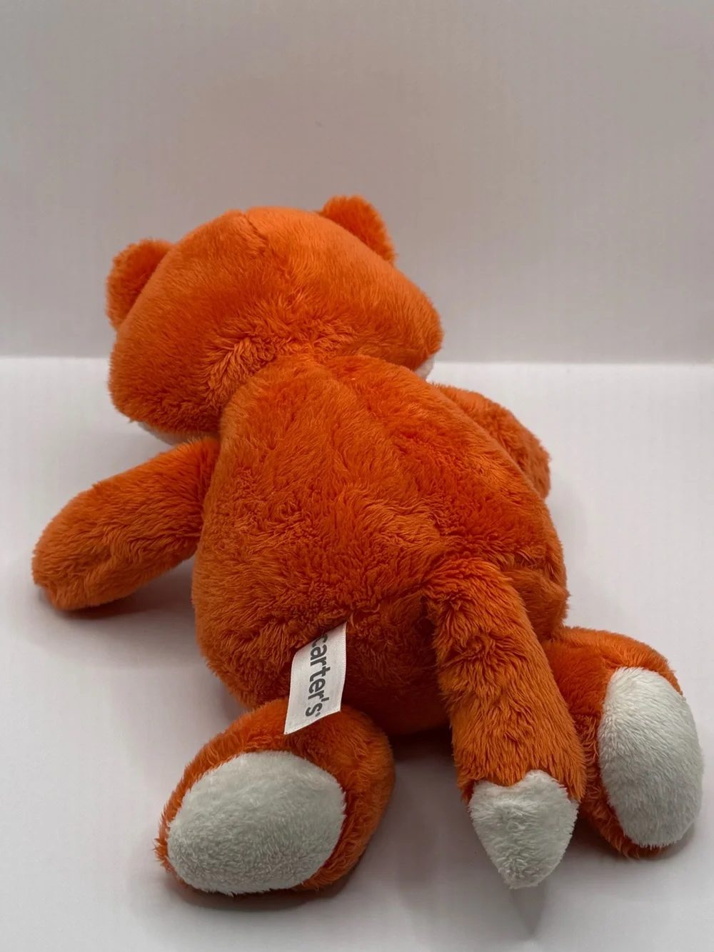 Carters Orange Fox Plush Stuffed Animal Lovey Toy